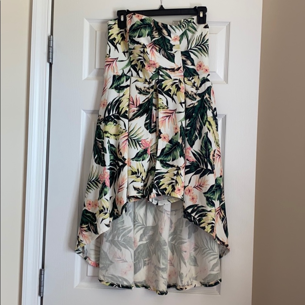 Floral print shorts dress romper